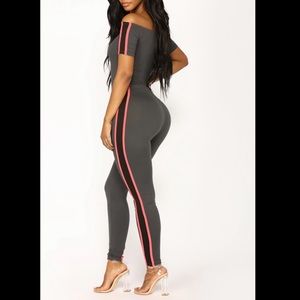 Fashion Nova off the shoulder jumpsuit